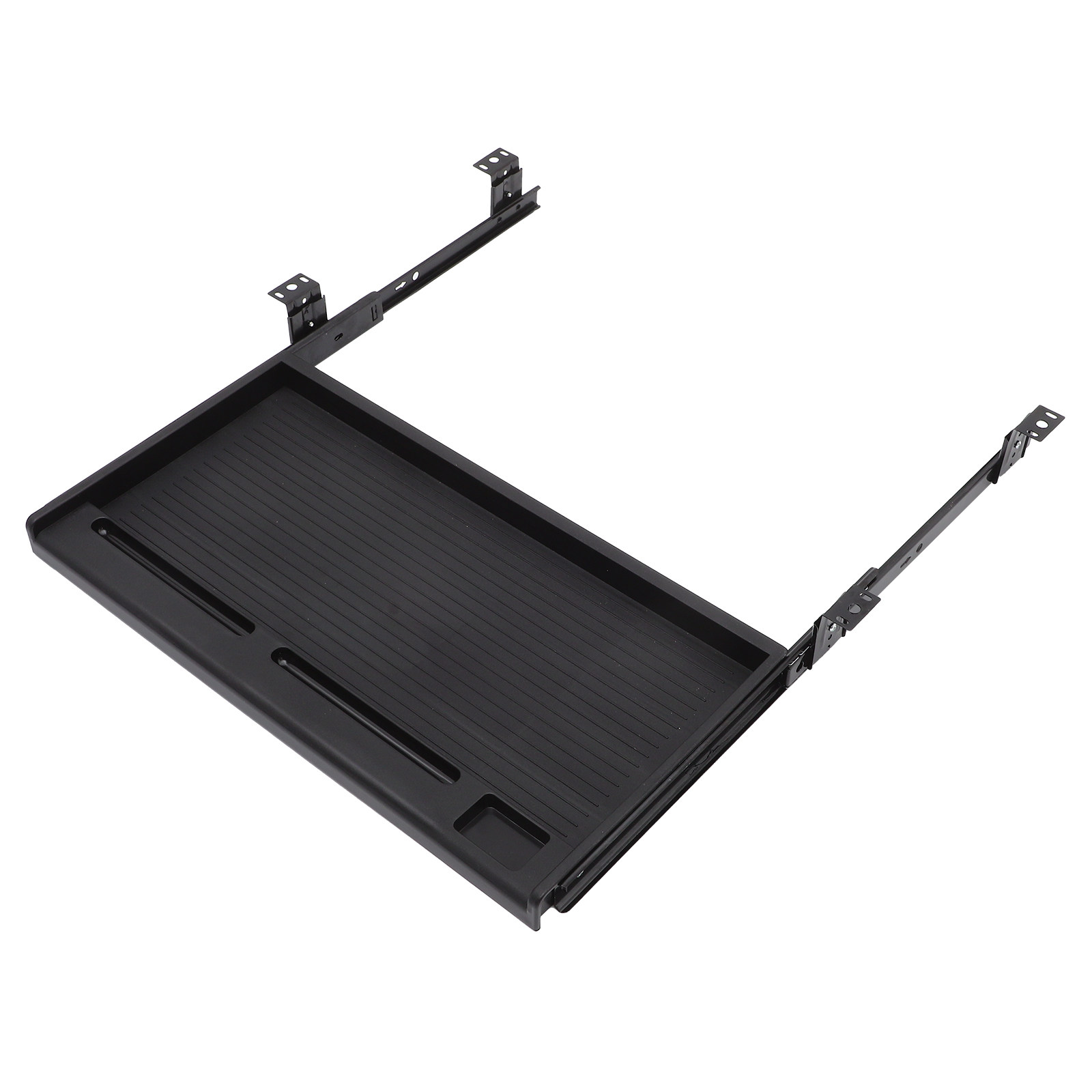 Desk Setup With Keyboard Tray - 1Set Rak Keyboard Geser di Bawah