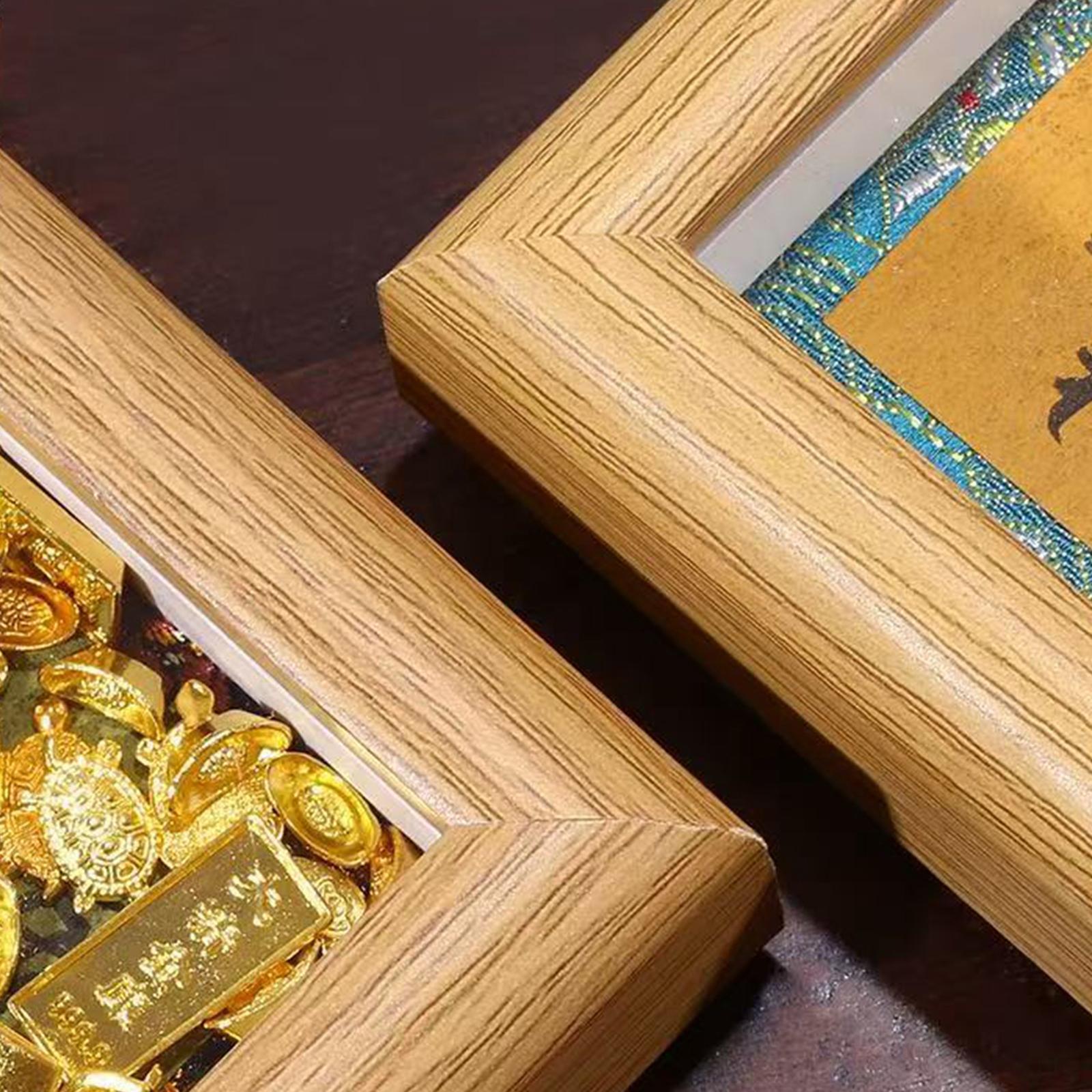 Desk Setup Accessories Aesthetic - Bingkai Foto Elegan dengan Penyangga Kartu
