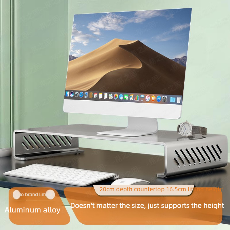 Desk Setup With Laptop And Monitor - Organizer Meja Ergonomis Penyangga Monitor Komputer