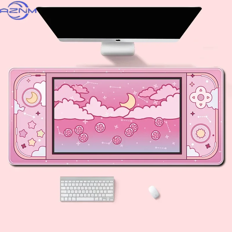 Desk Setup Accessories Aesthetic - Alas Meja Besar Bulan dan Bintang,