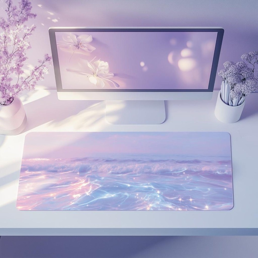 Desk Setup Accessories Aesthetic - Alas Meja Estetis Warna Pastel untuk