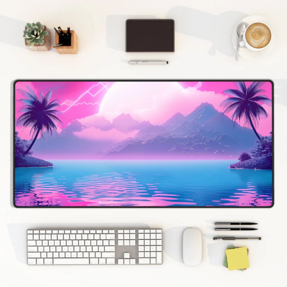 Desk Setup With Keyboard Tray - Steamwave Shanyang Desk Mat: Alas Keyboard