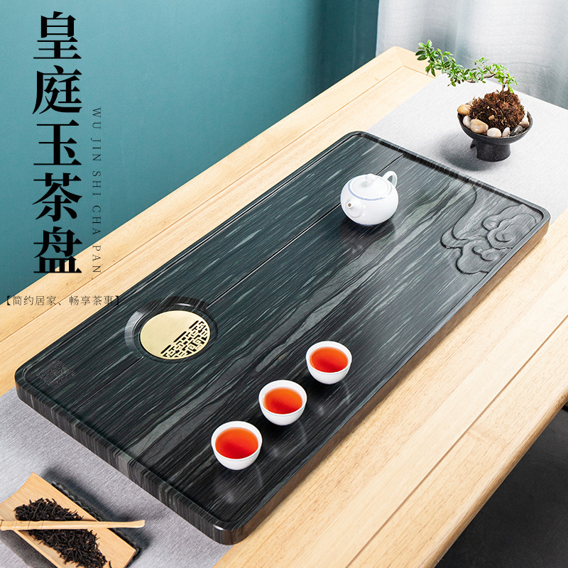 Desk Setup Green - Nampan Teh Batu Mewah Vintage dengan