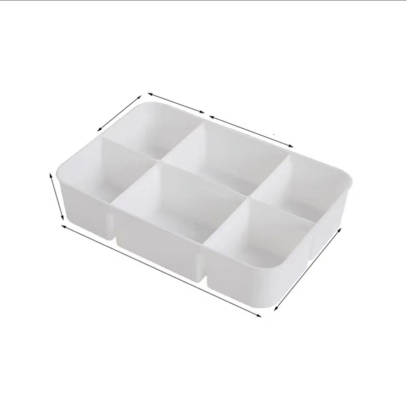 Desk Setup Trading - Kotak Penyimpanan Transparan 4 Tingkat, Organizer