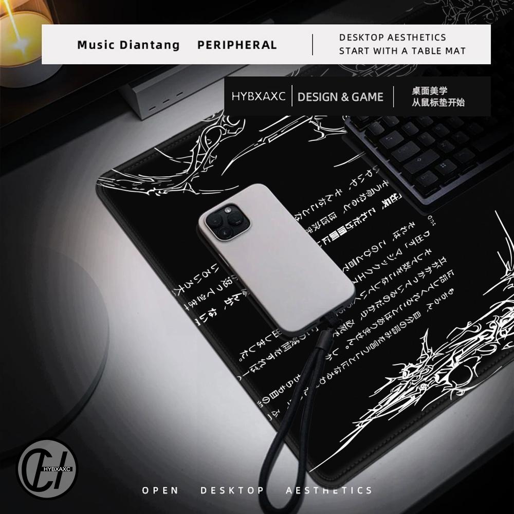 Hitam Putih Cybersigilism Desk - Desk Setup Accessories Aesthetic ulasan dan harga