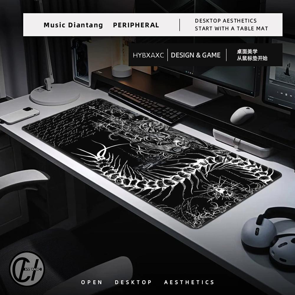 Hitam Putih Cybersigilism Desk - Desk Setup Accessories Aesthetic ulasan dan harga