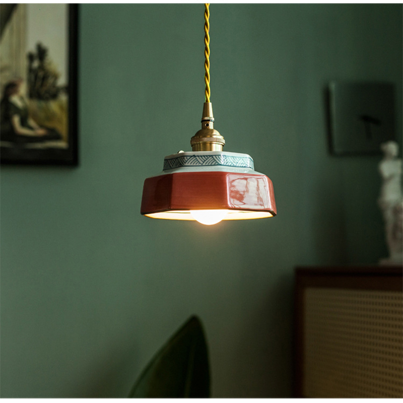 Lampu Gantung Keramik Hotel Re - Desk Setup Green ulasan dan harga