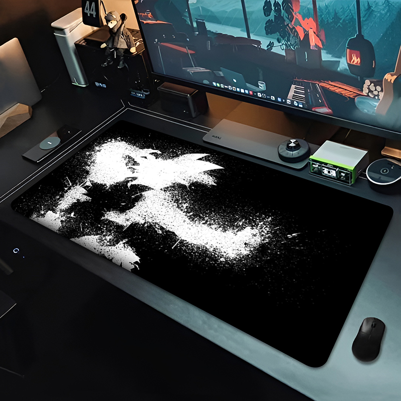DBZ Alas Mouse Anime Hitam Dra - Desk Setup Rug ulasan dan harga
