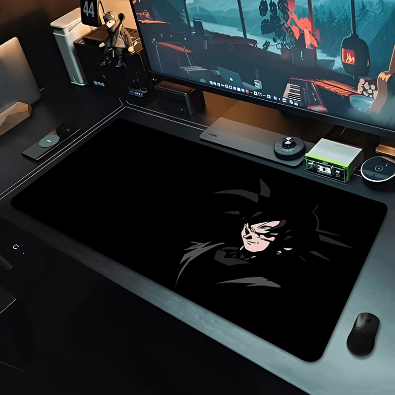 DBZ Alas Mouse Anime Hitam Dra - Desk Setup Rug ulasan dan harga