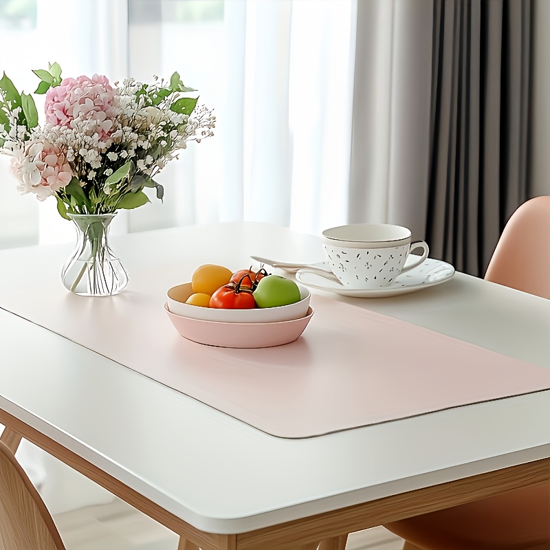 1 Buah Alas Mouse Kulit PU Bes - Desk Setup Rug ulasan dan harga
