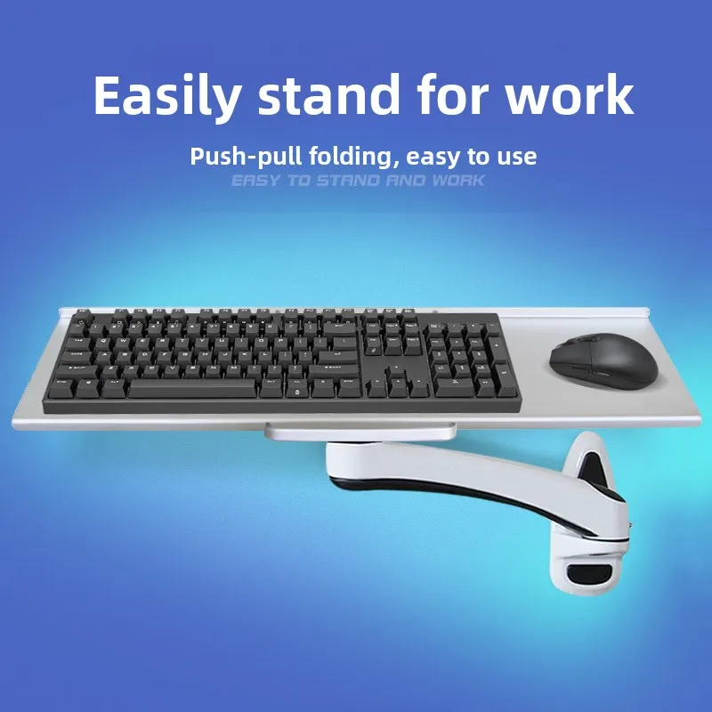 Rak Keyboard Dinding Industri, - Desk Setup With Keyboard Tray ulasan dan harga