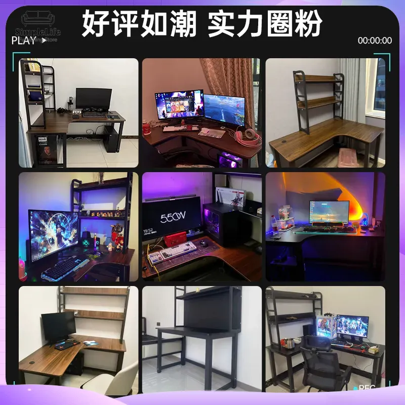 Meja Gaming Sudut untuk Komput - Desk Setup With Laptop And Monitor ulasan dan harga
