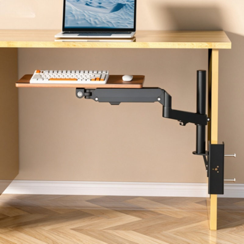 Rak Keyboard Hemat Ruang di Ba - Desk Setup With Keyboard Tray ulasan dan harga