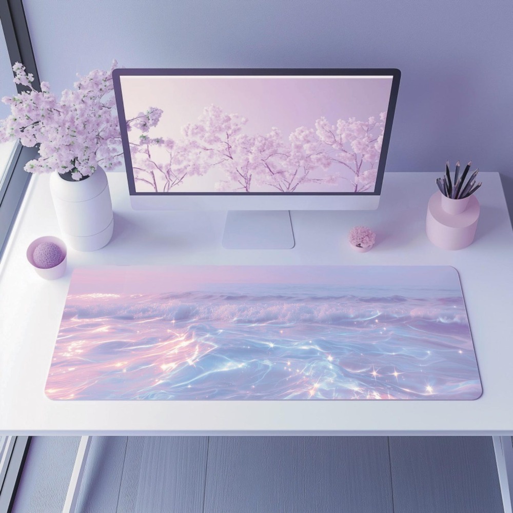 Alas Meja Estetis Warna Pastel - Desk Setup Accessories Aesthetic ulasan dan harga