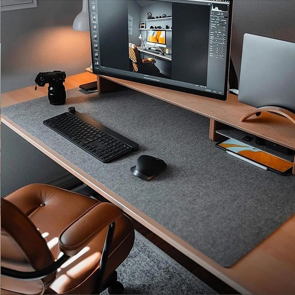 Alas Meja Felt untuk Komputer  - Desk Setup Rug ulasan dan harga