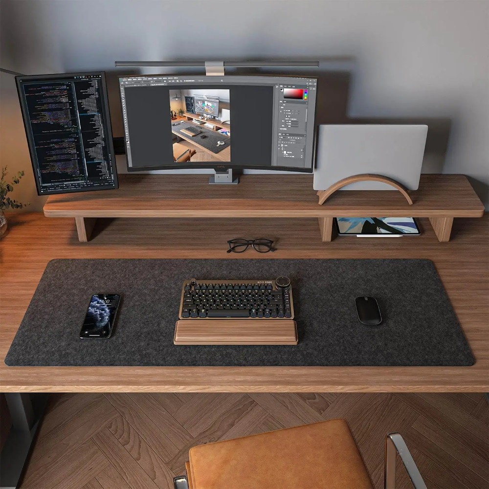 Alas Meja Felt untuk Komputer  - Desk Setup Rug ulasan dan harga