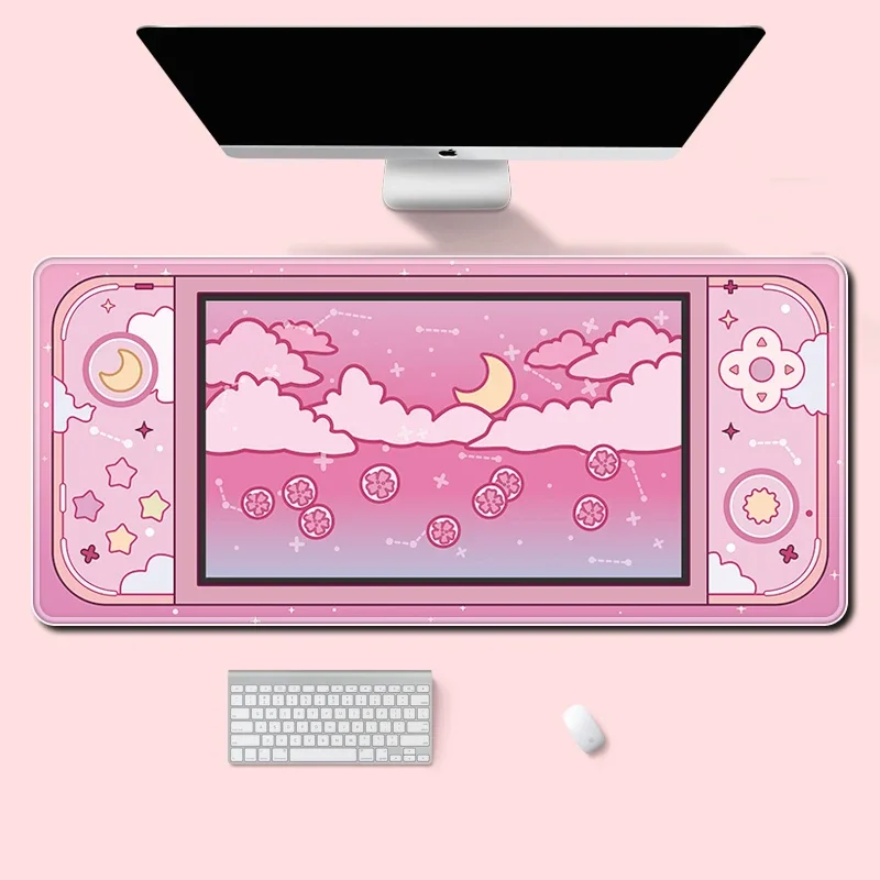Alas meja besar bulan dan bint - Desk Setup Accessories Aesthetic ulasan dan harga