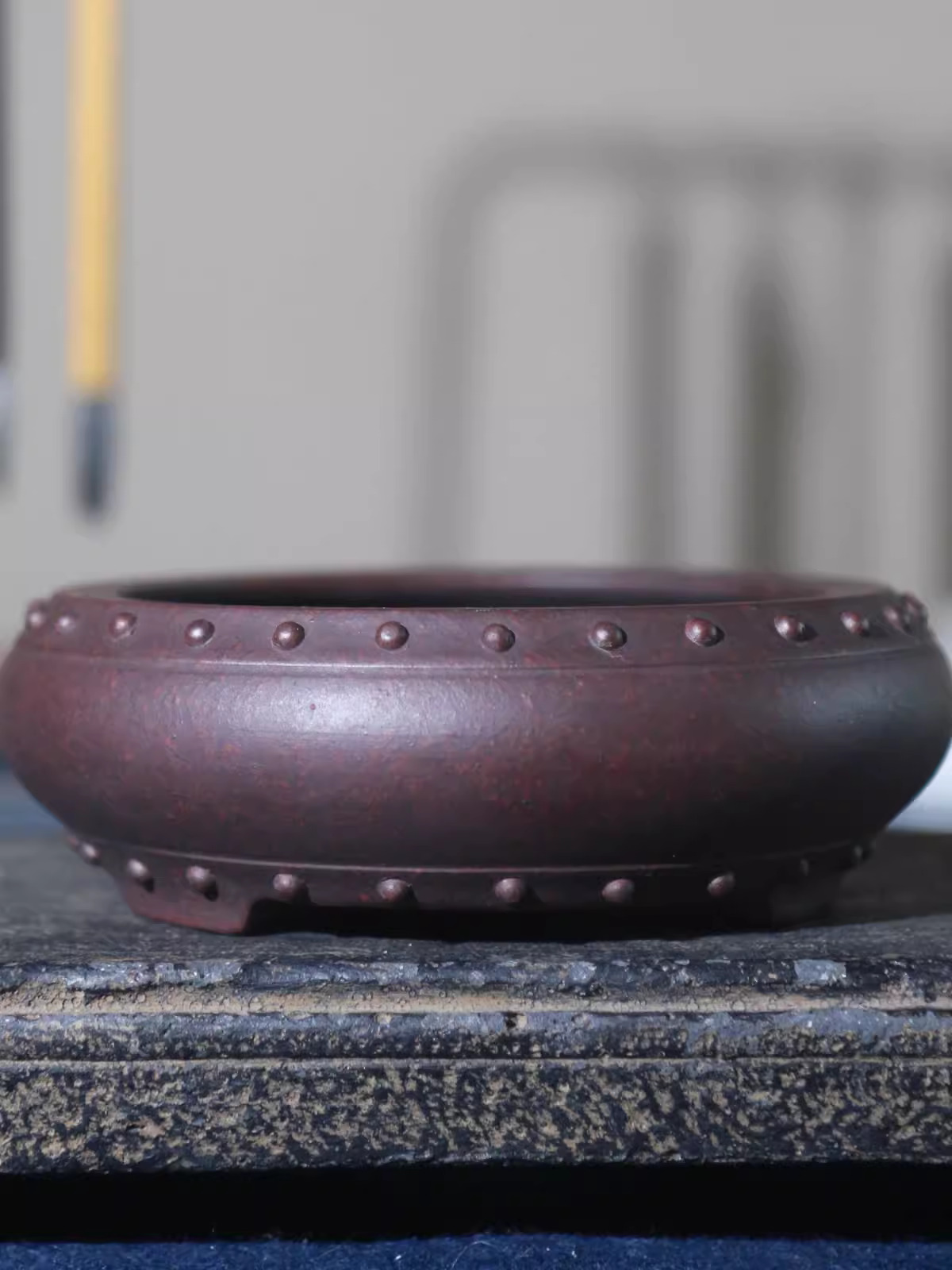 Pot Bonsai lingkaran keramik,  - Desk Setup Green ulasan dan harga