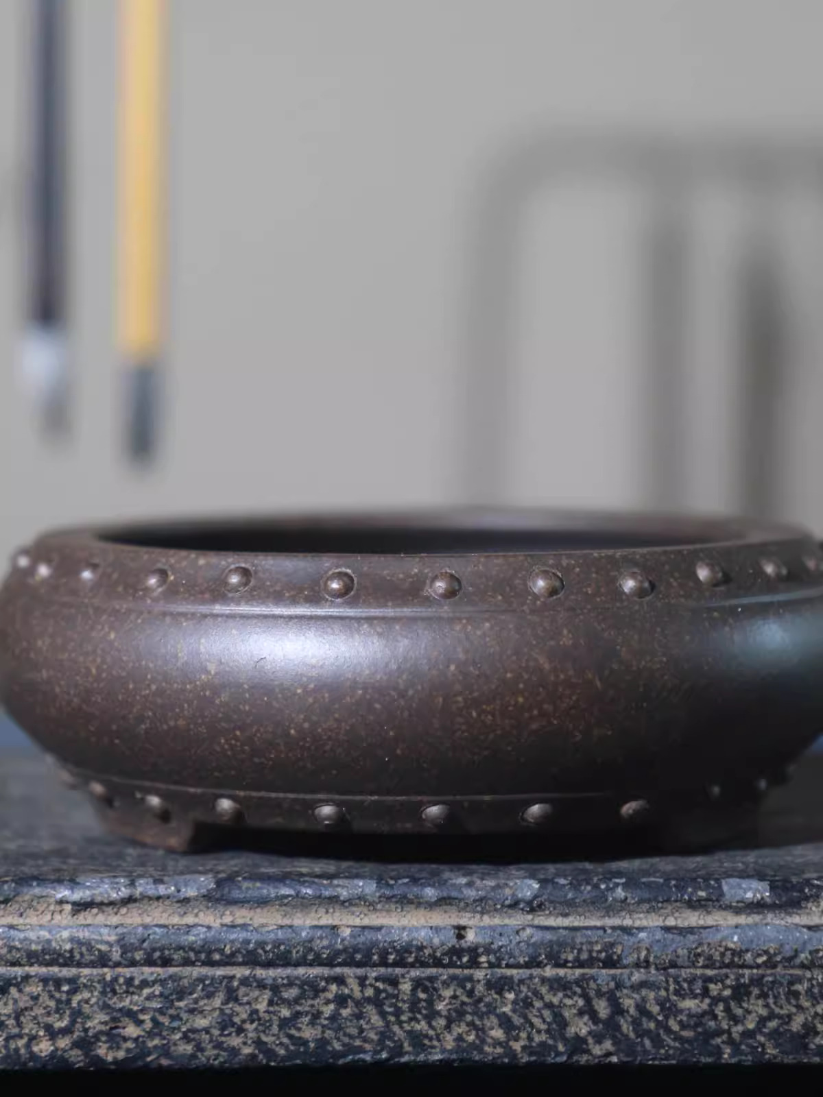 Pot Bonsai lingkaran keramik,  - Desk Setup Green ulasan dan harga
