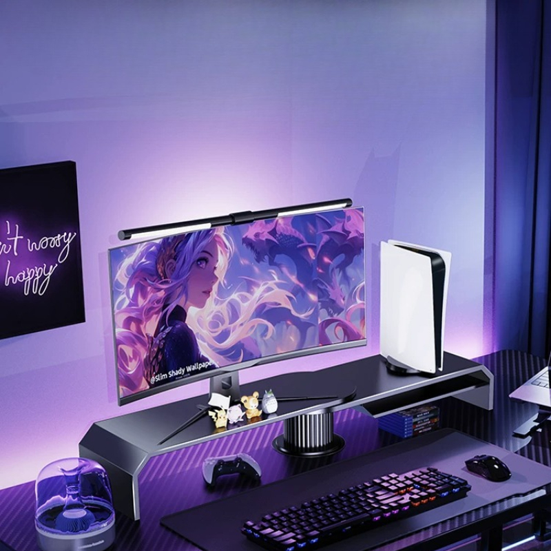 Penyangga Monitor Ganda untuk  - Desk Setup With Laptop And Monitor ulasan dan harga