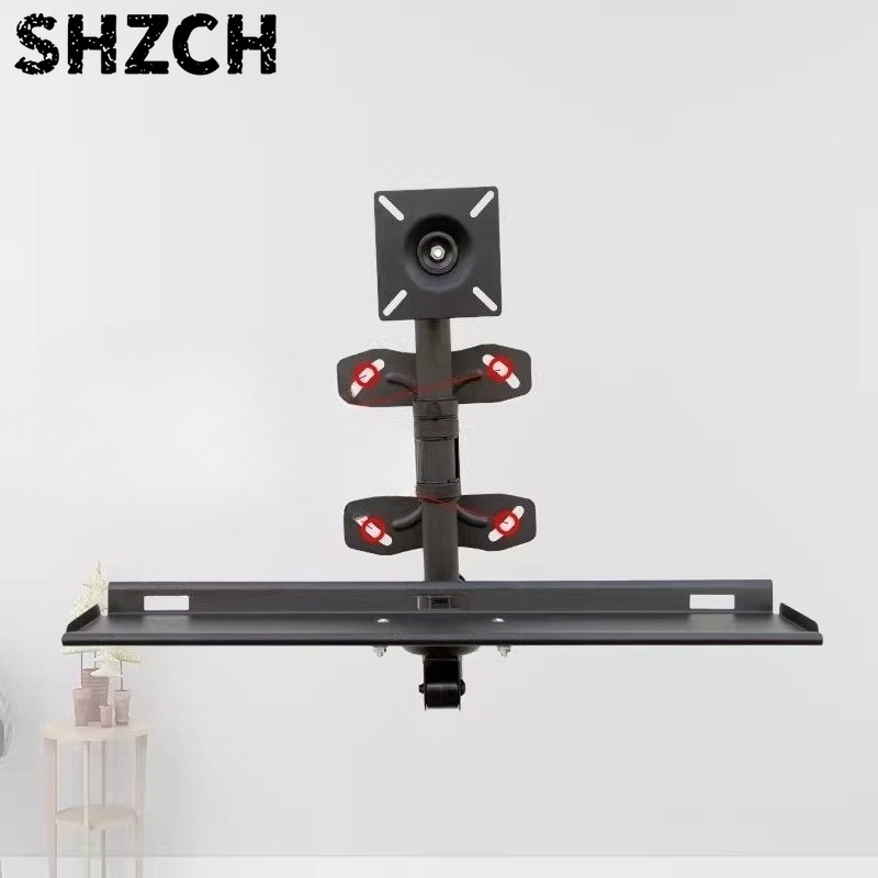 Rak Keyboard Dinding yang Dapa - Desk Setup With Keyboard Tray ulasan dan harga