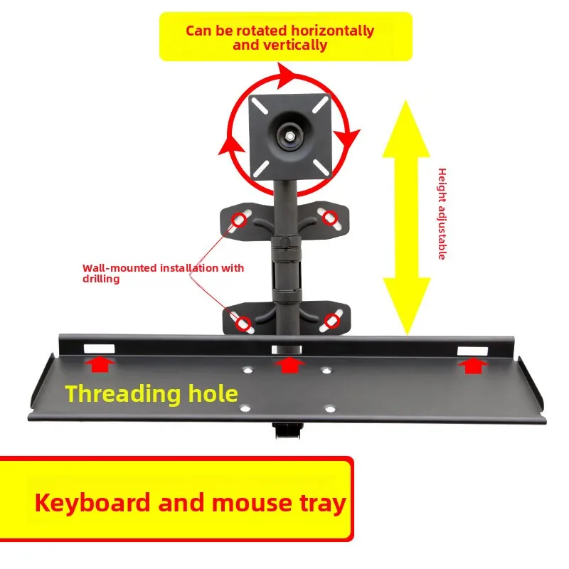 Rak Keyboard Dinding yang Dapa - Desk Setup With Keyboard Tray ulasan dan harga