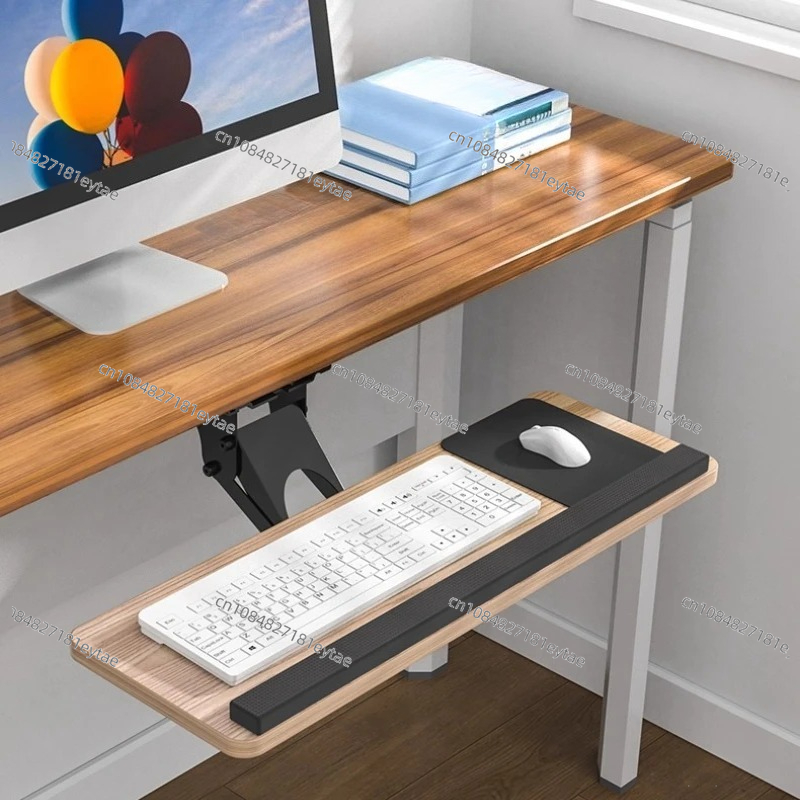 Rak Keyboard Ergonomis di Bawa - Desk Setup With Keyboard Tray ulasan dan harga