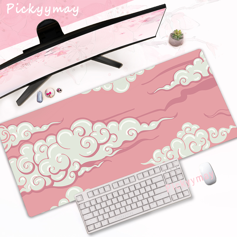 CIFBUY Alas Mouse Gaming Bunga - Desk Setup Pink ulasan dan harga