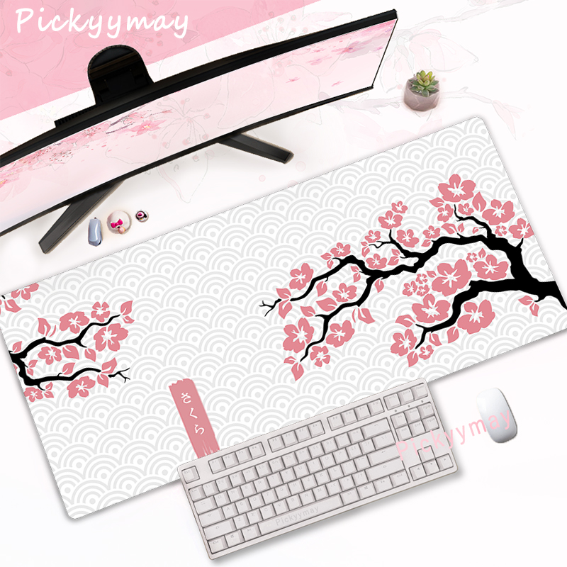 CIFBUY Alas Mouse Gaming Bunga - Desk Setup Pink ulasan dan harga
