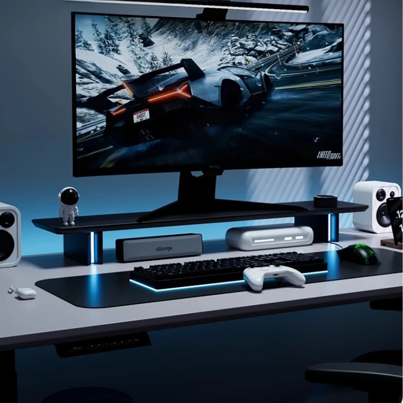 Dudukan Monitor RGB Ergonomis  - Desk Setup With Laptop And Monitor ulasan dan harga