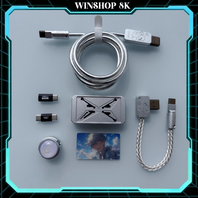 WINSHOP Esports HUB Dual-In 4- - Desk Setup Accessories Aesthetic ulasan dan harga
