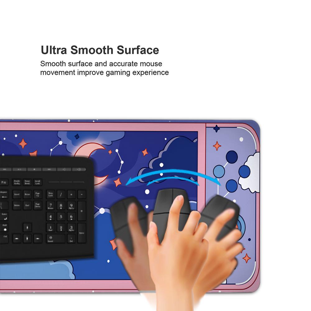 HYBXAXC Alas Meja Besar Bulan  - Desk Setup Accessories Aesthetic ulasan dan harga