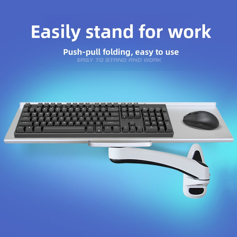 Rak Keyboard Dinding Industri, - Desk Setup With Keyboard Tray ulasan dan harga