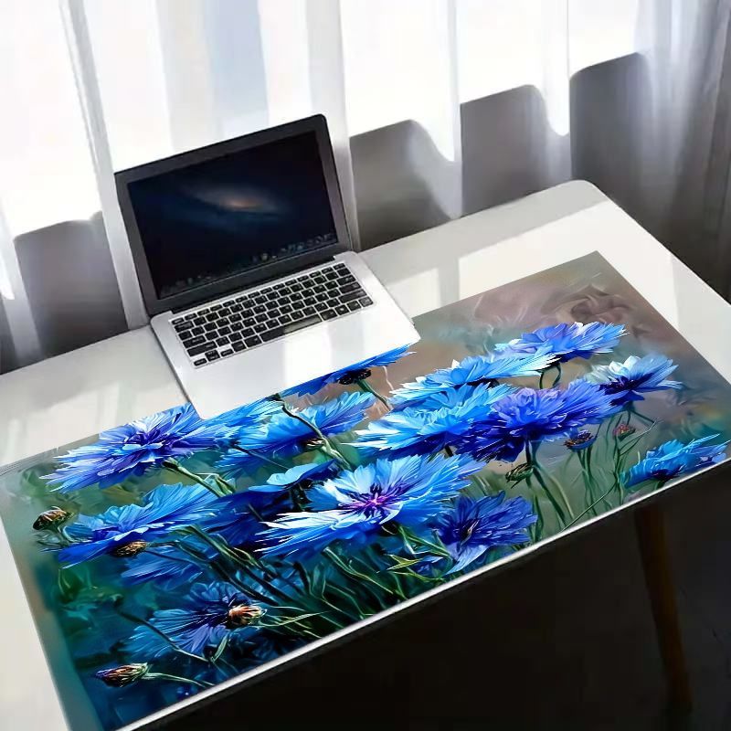 Alas Mouse Biru Cornflower Ber - Desk Setup Natural ulasan dan harga